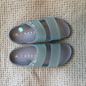 Reef Slide Sandals in Light Blue